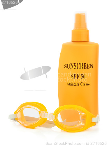 Image of Sunscreen and Goggle Protection 