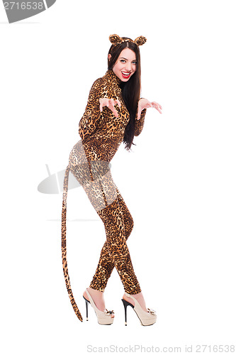 Image of Cheerful young woman