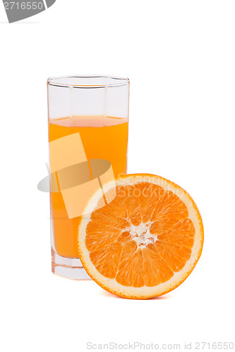 Image of Fresh orange juice in glass