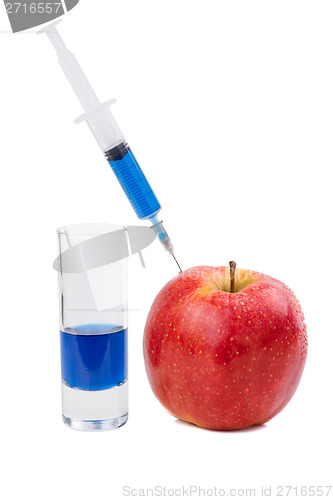 Image of Injection of red apple