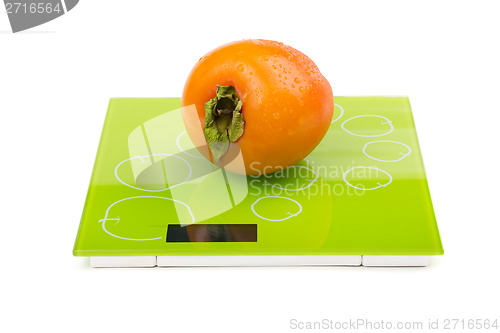 Image of Persimmon on square scales