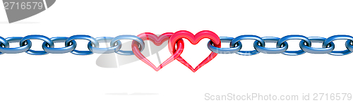 Image of Chains with red heart