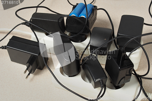 Image of Battery chargers and extension cord