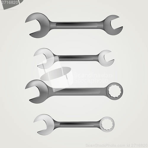 Image of Illustration of wrenches