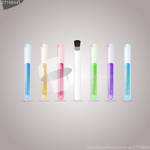 Image of Illustration of test tubes