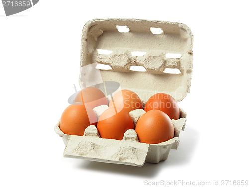 Image of Eggs on White