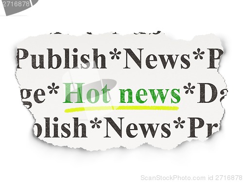 Image of News concept: Hot News on Paper background