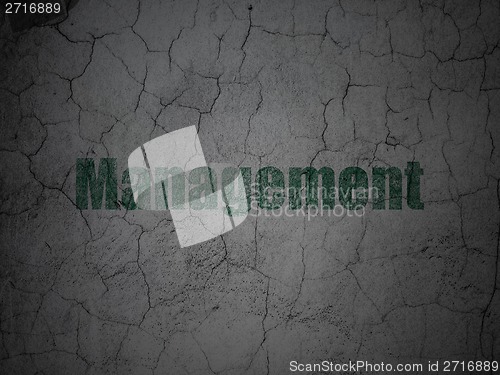Image of Business concept: Management on grunge wall background