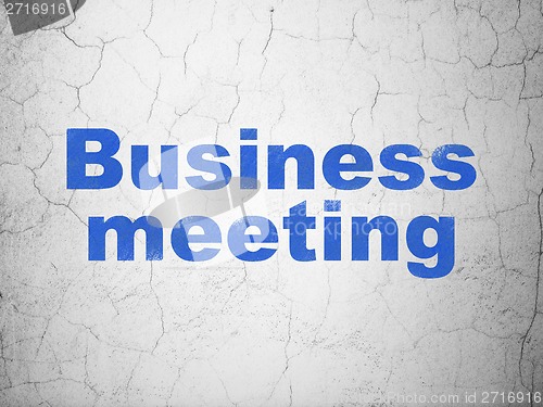Image of Business concept: Business Meeting on wall background
