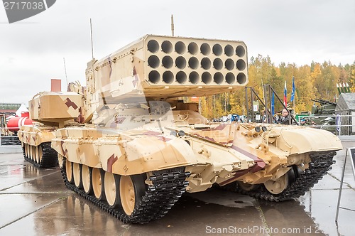 Image of Heavy fire-throwing TOS-1A system. Russia