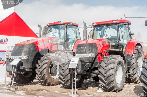 Image of Agricultural machinery exhibition. Tyumen. Russia