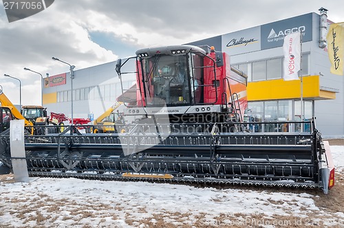 Image of Agricultural machinery exhibition. Tyumen. Russia