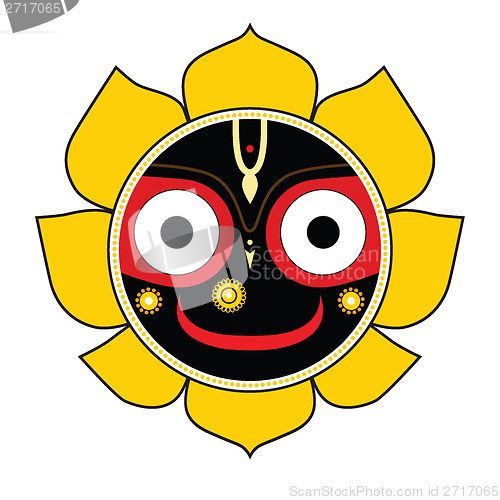 Image of Jagannath. Indian God of the Universe.