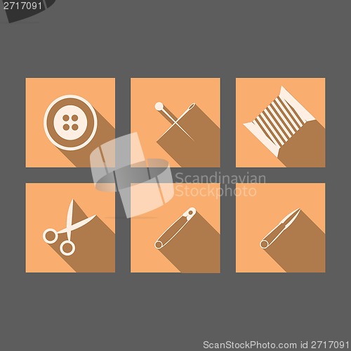 Image of Flat icons for handmader