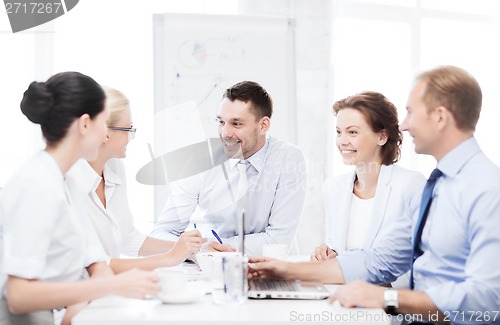 Image of business team having meeting in office