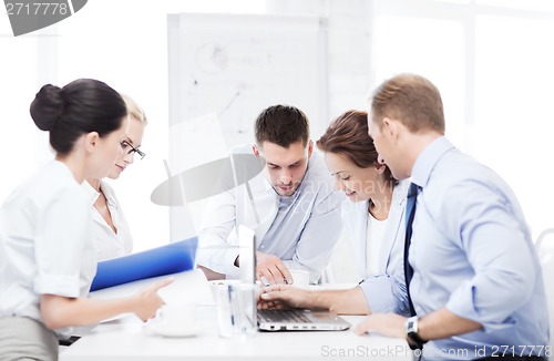 Image of business team having meeting in office