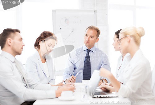 Image of business team having meeting in office