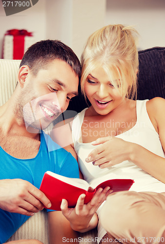 Image of happy couple at home