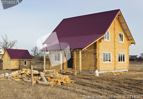 Image of A small wooden house