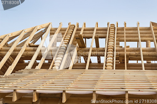 Image of Fragment of the roof timbered houses