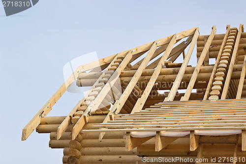 Image of Fragment of the roof timbered houses