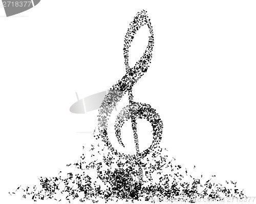 Image of Musical note staff 