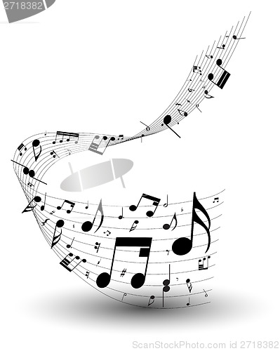 Image of Musical note staff 