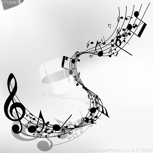 Image of Musical note staff 