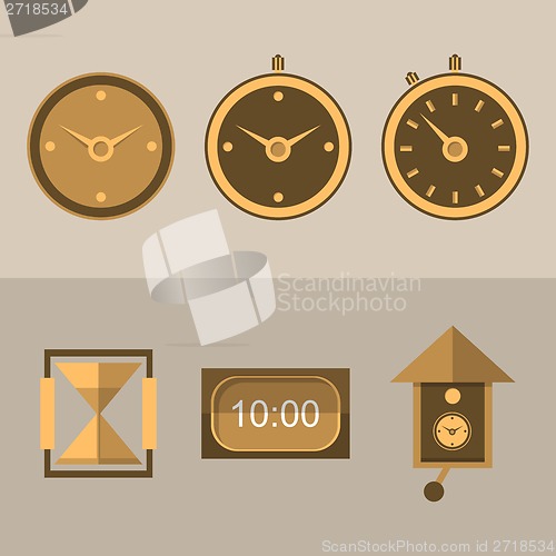 Image of Icons for clocks