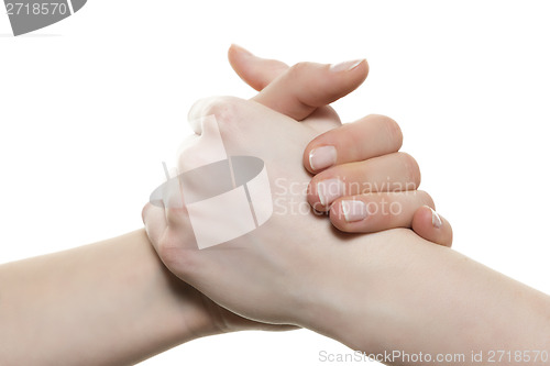 Image of hands holding each other