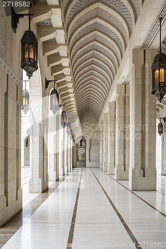 Image of Collonade Grand Sultan Qaboos Mosque