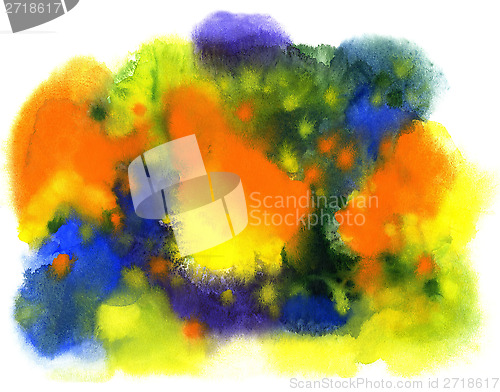 Image of Abstract hand drawn watercolor background