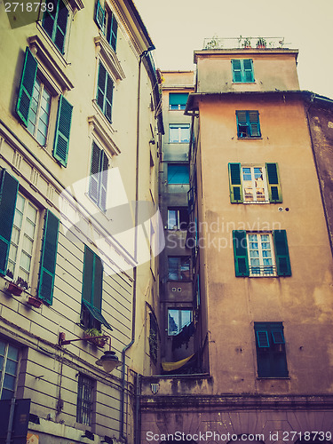 Image of Retro look Genoa old town