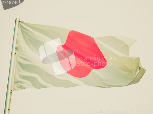 Image of Retro look Japanese flag