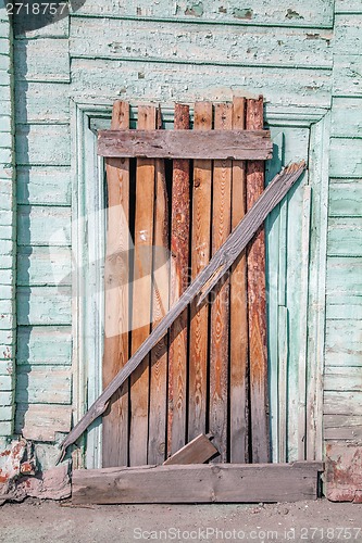 Image of Old decayed wooden door