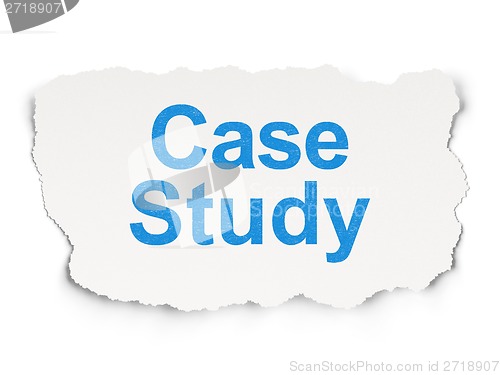 Image of Education concept: Case Study on Paper background