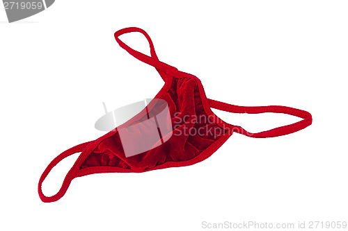 Image of Red thong