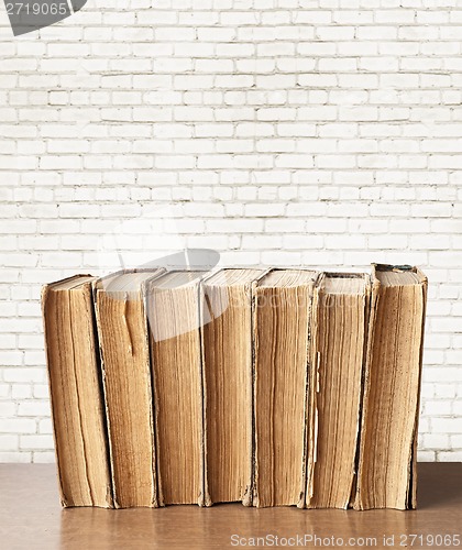 Image of stack of books on the table