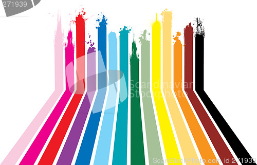 Image of rainbow splat