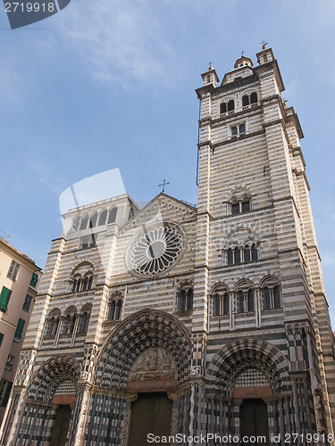 Image of St Lawrence cathedral in Genoa