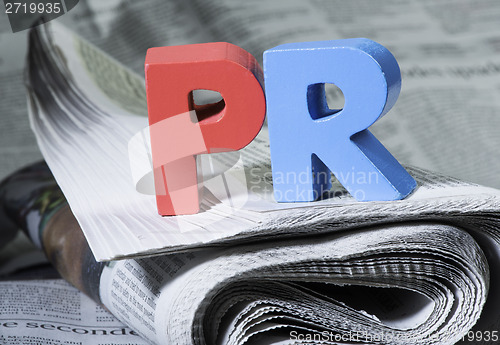 Image of Word PR on newspaper