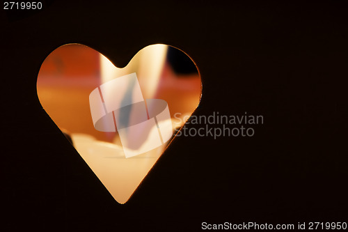 Image of Candles and heart shapes