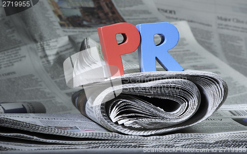 Image of Word PR on newspaper