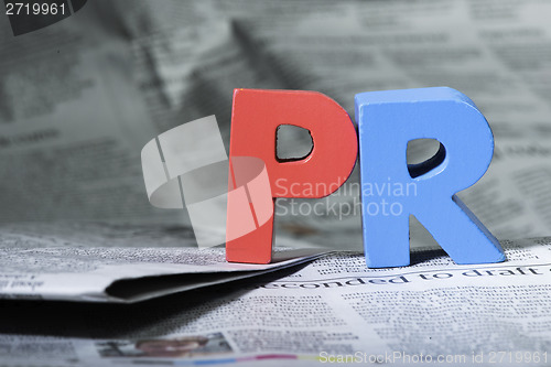 Image of Word PR on newspaper