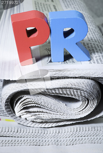 Image of Word PR on newspaper