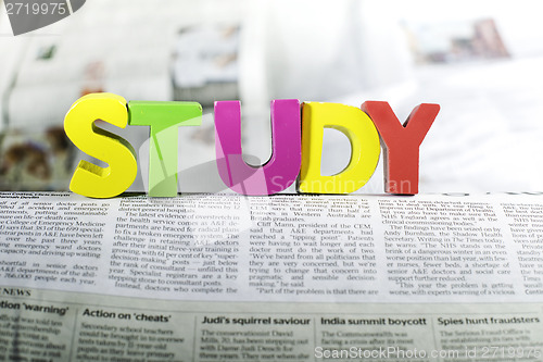 Image of Word study on newspaper page