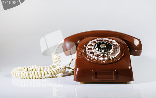 Image of Vintage red phone