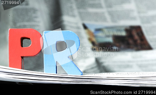 Image of Word PR on newspaper