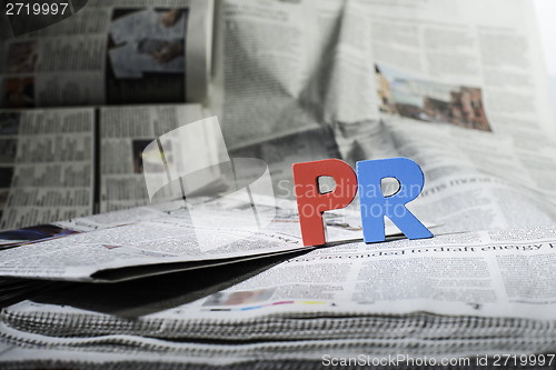 Image of Word PR on newspaper