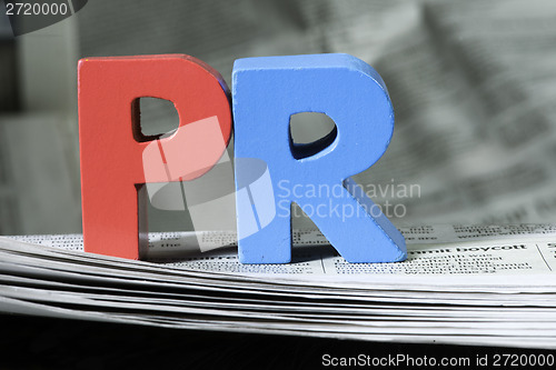 Image of Word PR on newspaper